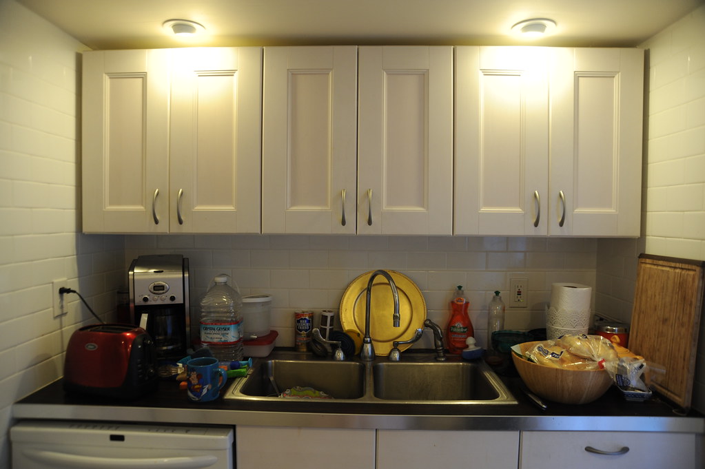 Kitchen sink and cabinetry